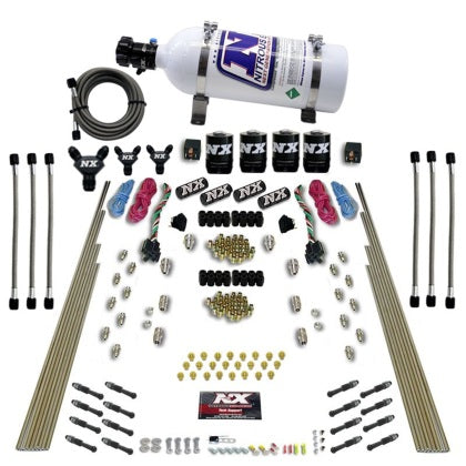Nitrous Express 8 Cyl Dry Direct Port Dual Stage 4 Solenoids Nitrous Kit (200-600HP)