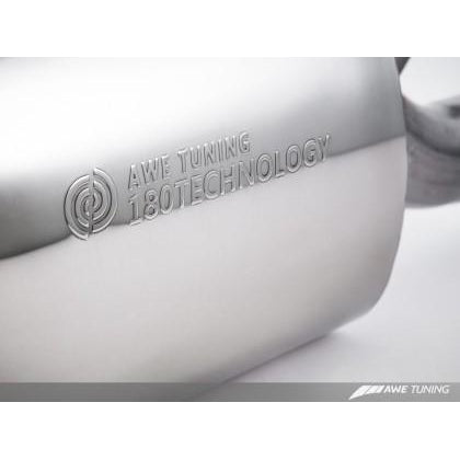 AWE Tuning Audi B8 A5 3.2L Touring Edition Exhaust System - Dual 3.5in Polished Silver Tips