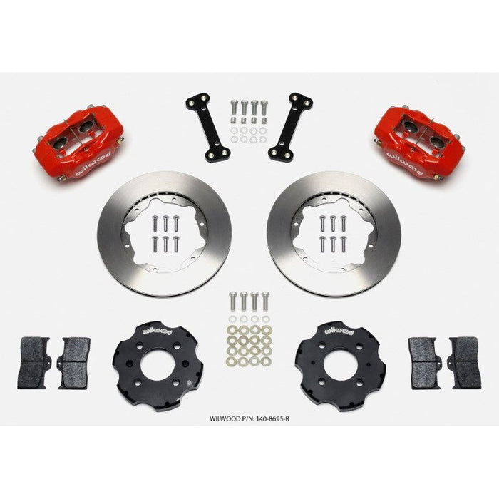 Wilwood Forged Dynalite Front Brake Hat Kit 240mm - Red