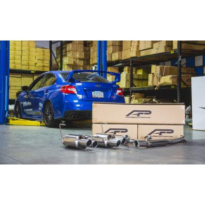 Agency Power 11-18 Subaru WRX/STi Sedan Catback Exhaust System w/Quad Tips