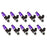 Injector Dynamics 1700cc Injectors - 60mm Length - 14mm Purple Top - 14mm Lower O-Ring (Set of 10) Dodge / Chrysler Ram SRT-10 04-06