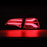 AlphaRex 17-22 Tesla Model 3 PRO-Series LED Tail Lights Red