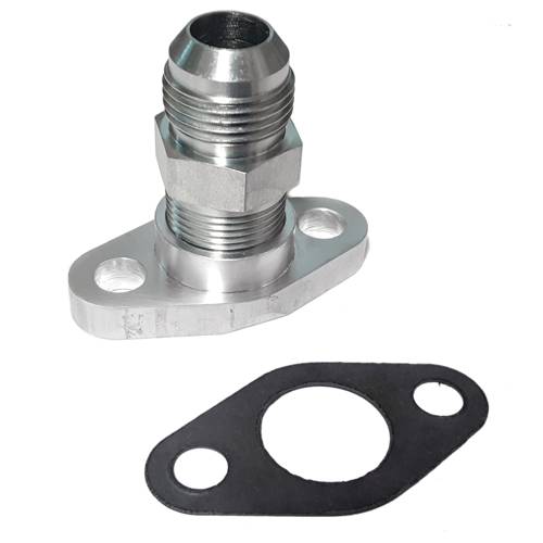 ATP Turbo Flange - Oil Drain (oil return) BIG (High Volume) 12 AN Borg Warner S400 SX SX-E S500 SX SX-E Tur