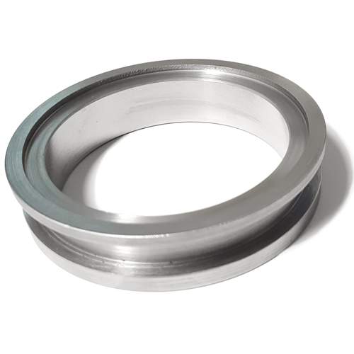 ATP Turbo Flange, Steel Weld, 3" V-Band, T4 Turbine Hsg, Convert discharge to 81mm centering vband
