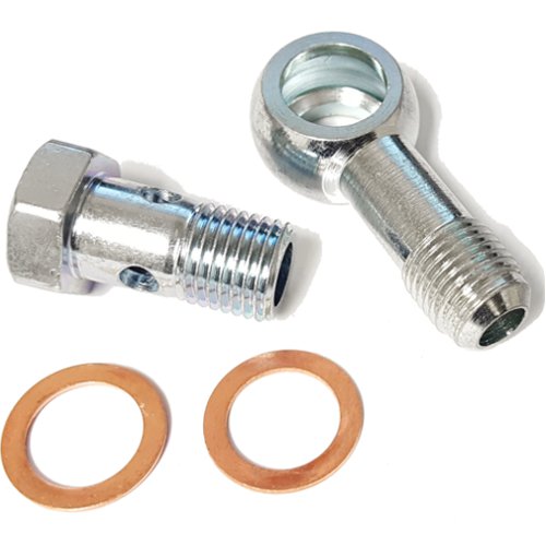 ATP Turbo Banjo Kit, 14mm Long Nose Steel -6AN