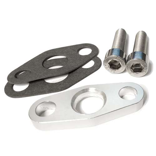 ATP Turbo Flange, Oil Drain, Special 1/4" (6mm) Spacer Plate Return Fitting for GT/GTX 28/30/35