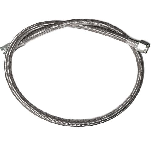 ATP Turbo Hose, Steel Braided Line, 36", -6 AN, Straight/Straight
