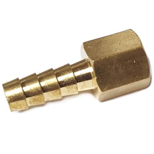 ATP Turbo Fitting, 1/4" Barb to 1/8" NPT, Female, Straight