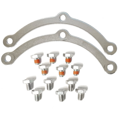 ATP Turbo Compressor Bolt and Clamp Set for T04E Frame Compressor Housing for GT/GTX Turbos