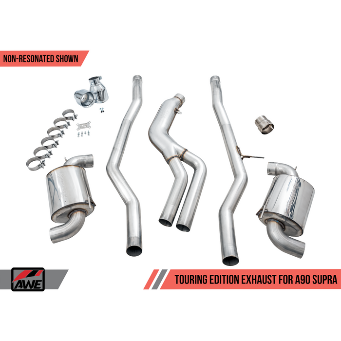 AWE Tuning 2020 Toyota Supra A90 Track-to-Resonated Touring Conversion Kit (Rear Section Only)