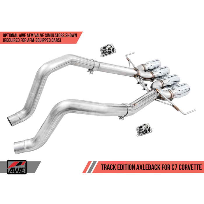 AWE Tuning C7 Chevrolet Corvette Non-AFM ZR1/Z06 for Axle Back Track Conversion Kit
