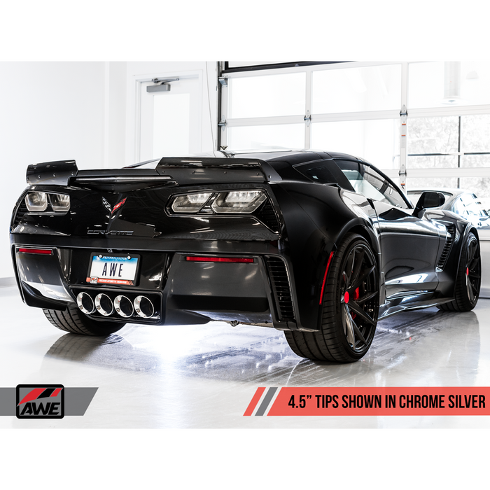 AWE Tuning 14-19 Chevrolet C7 Corvette 6.2L/SC Track-to-Touring Conversion Kit - Quad Tips