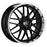 Enkei Lusso 18x9 40mm Offset 5x1114.3 Bolt Pattern 72.6 Bore Black w/ Machined Lip Wheel