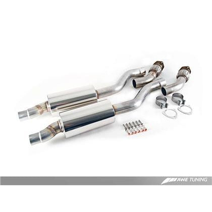 AWE Tuning Audi B8 / B8.5 S4 3.0T Touring Edition Exhaust - Chrome Silver Tips (90mm)
