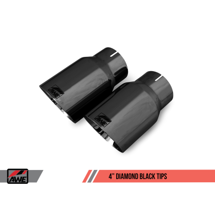 AWE Tuning S550 Mustang GT Cat-back Exhaust - Touring Edition (Diamond Black Tips)