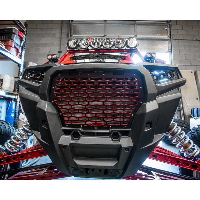 Agency Power 17-19 Polaris RZR XP Turbo Premium Grill - Silver