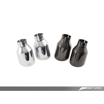 AWE Tuning BMW F3X 335i/435i Touring Edition Axle-Back Exhaust - Diamond Black Tips (102mm)