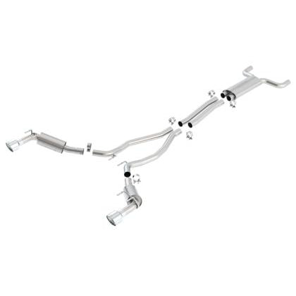 Borla 10-13 Chevy Camaro SS 6.2L V8 Single RoundTip Split Rear Exit S-Type Catback Exhaust