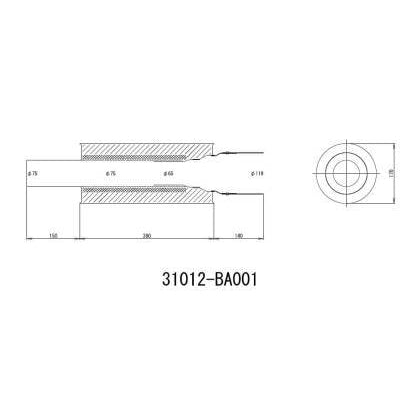 HKS Universal Carbon-Ti Cat-back Exhaust - 170mm Shell/75mm Diameter
