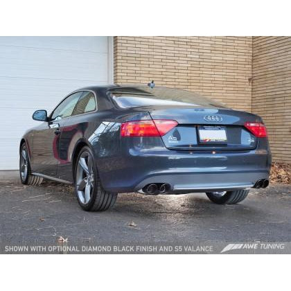 AWE Tuning Audi B8 A5 3.2L Touring Edition Exhaust System - Quad 90mm Slash Black Tips