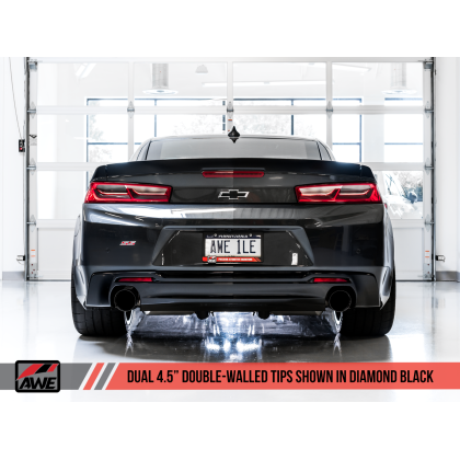 AWE Tuning 16-19 Chevrolet Camaro SS Axle-back Exhaust - Touring Edition (Diamond Black Tips)