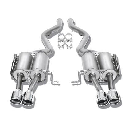 Borla 14 Silv/Sierra C/B Exh Touring 1500 5.3L V8 AT/MT 2&4WD Ext Cab (78.7) Crew Cab(69.3) 143.5 WB