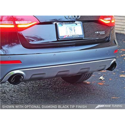 AWE Tuning Audi B8.5 All Road Touring Edition Exhaust - Dual Outlet Diamond Black Tips