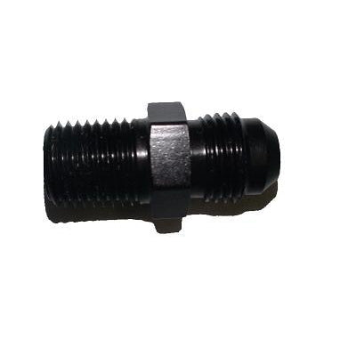 ATP Turbo Black Anodized, Adaptor Male /Male Straight -6 Male Flare TO 1/4" NPT Male