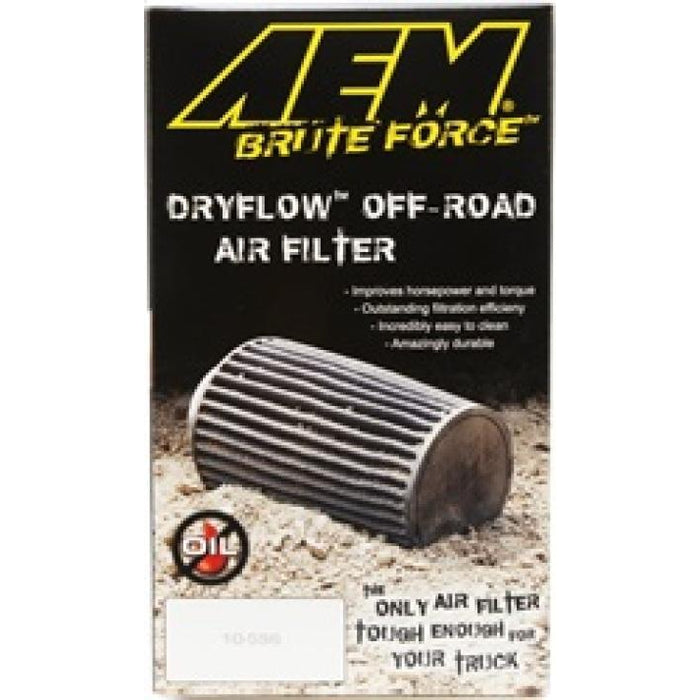 AEM Dryflow Conical Air Filter 2.75in Flange ID / 6in Base OD / 5.125in Top OD / 9.125in Height