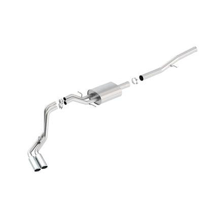 Borla 14 Silv/Sierra 1500 EC Std/CC Short 143.5in WB S-Type Dual Rolled Side Exit Cat-Back Exhaust