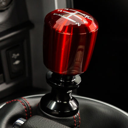 Raceseng Ashiko Shift Knob (Gate 4 Engraving) VW / Audi Adapter - Red Translucent