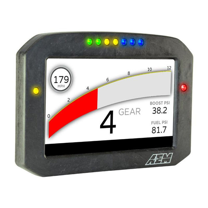 AEM CD-7FLG Carbon Flat Panel Logging Display with Internal GPS