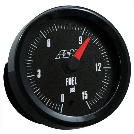 AEM Analog SAE 0-15psi Boost/Fuel Pressure Gauge