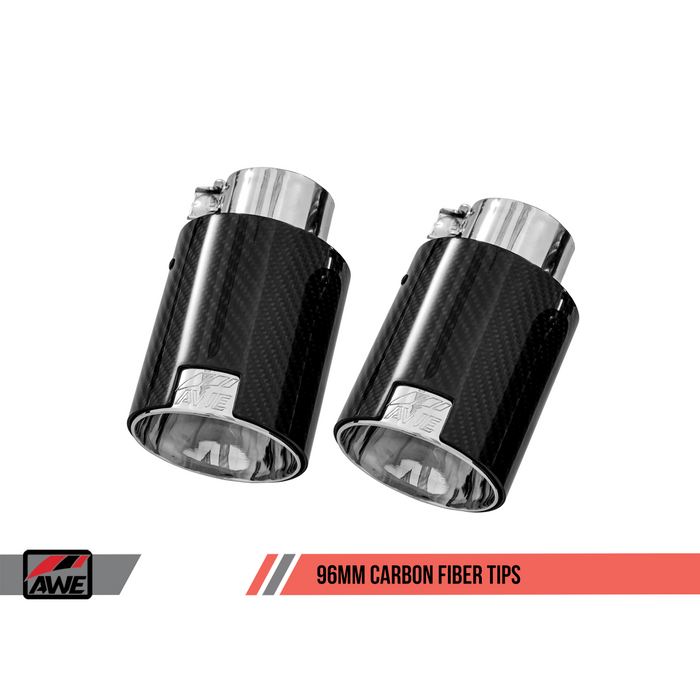 AWE Tuning Audi B9 S5 Sportback SwitchPath Exhaust - Non-Resonated (Black 102mm Tips)