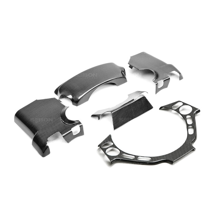 Seibon Carbon Fiber Steering Column Surround Trim For 2009-2016 Nissan GT-R - 5 pcs