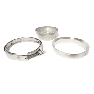 ATP Turbo 4" Downpipe Marmon Flange/Clamp/Transition Set for Borg Warner SSX, SX-E, S400 Series T6 Divided
