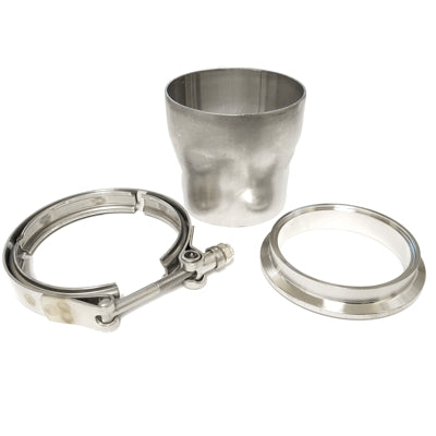 ATP Turbo Clamp Set, Includes 3" to 3.5" Transition, 3" Stainless V-Band Flange And Clamp for Borg Warner EFR