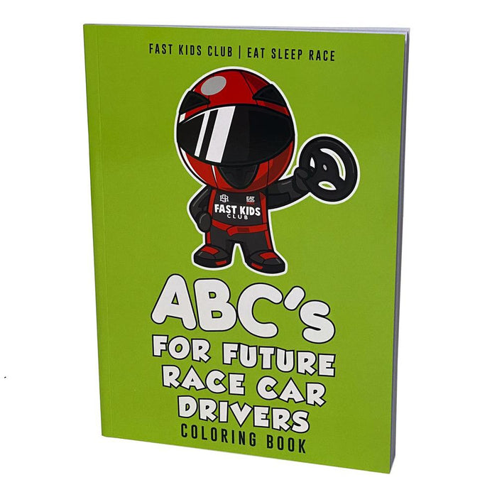 Fast Kids Club - ABC's For Future Race Car Drivers Colouring Book!