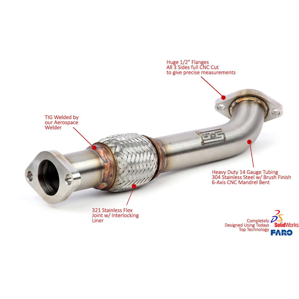 GrimmSpeed Hi Flow Exhaust Manifold Crosspipe 06-07 WRX, 04-08 FXT