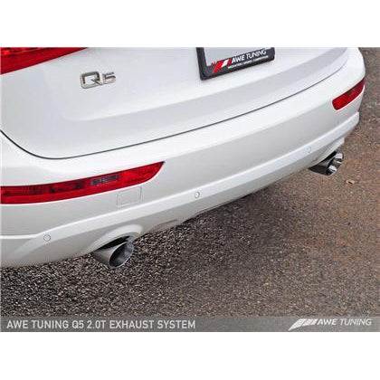 AWE Tuning Audi 8R Q5 2.0T Touring Edition Exhaust - Polished Silver Tips