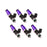 Injector Dynamics 1700cc Injectors - 60mm Length - 14mm Purple Top - 14mm Lower O-Ring (Set of 6) Pontiac Turbo T/A (89 Anniv.)