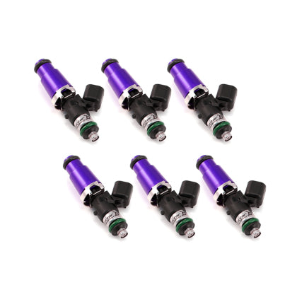 Injector Dynamics 1700cc Injectors - 60mm Length - 14mm Purple Top - 14mm Lower O-Ring (Set of 6) Holden Commodore VXII (V6)