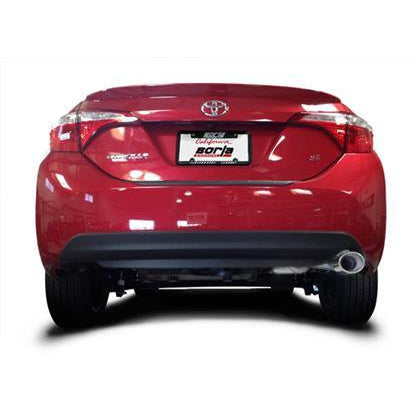 Borla 14-17 Toyota Corolla S 1.8L AT/MT FWD 4Dr S-Type Single Oval Rolled Angle-Cut Rear Sec Exhaust