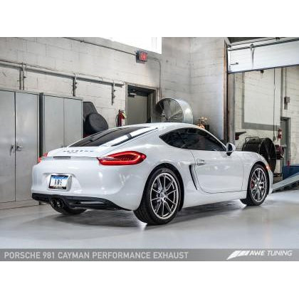 AWE Tuning Porsche 981 Performance Exhaust System - w/Diamond Black Tips