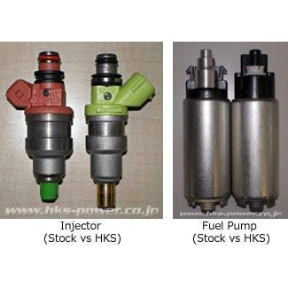 HKS 03-06 Evo VIII/IX Complete Fuel Upgrade Kit 4 x 800cc injectors / upgraded fuel pump / Extension