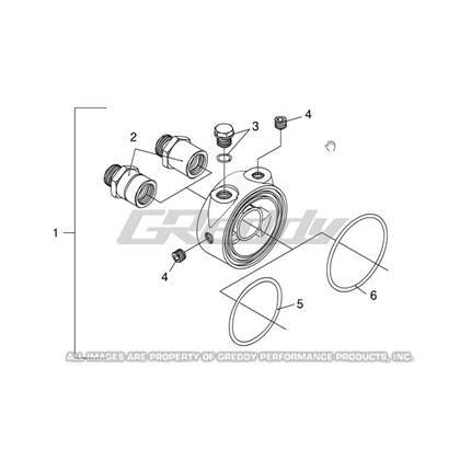 GReddy Universal Oil Filter Block Adapter