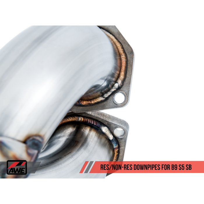 AWE Tuning Audi B9 S5 Sportback SwitchPath Exhaust - Non-Resonated (Black 102mm Tips)