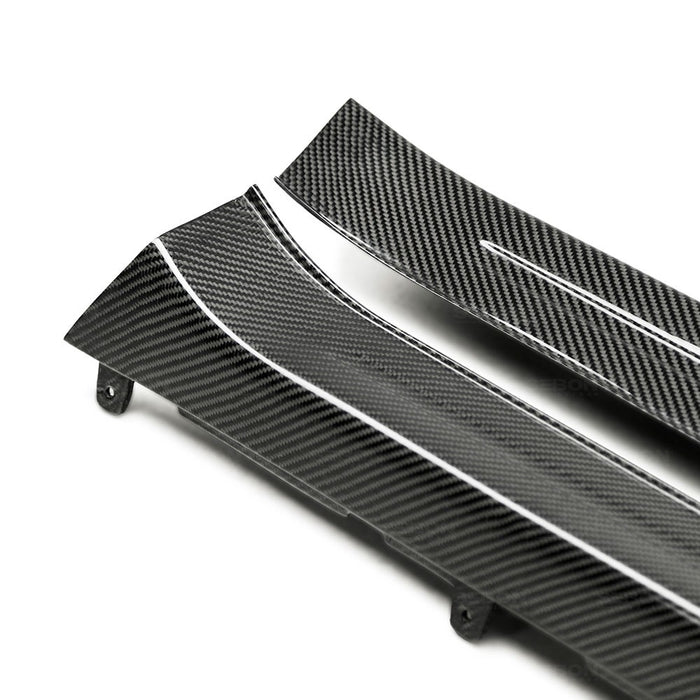 Seibon Carbon Fiber Door Sills Plate For 2009-2020 Nissan GT-R