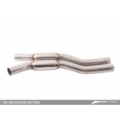 AWE Tuning BMW F8X M3/M4 Resonated SwitchPath Exhaust - Chrome Silver Tips (102mm)