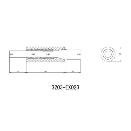 HKS Universal Muffler 2.5 Inlet / 4 Outlet
